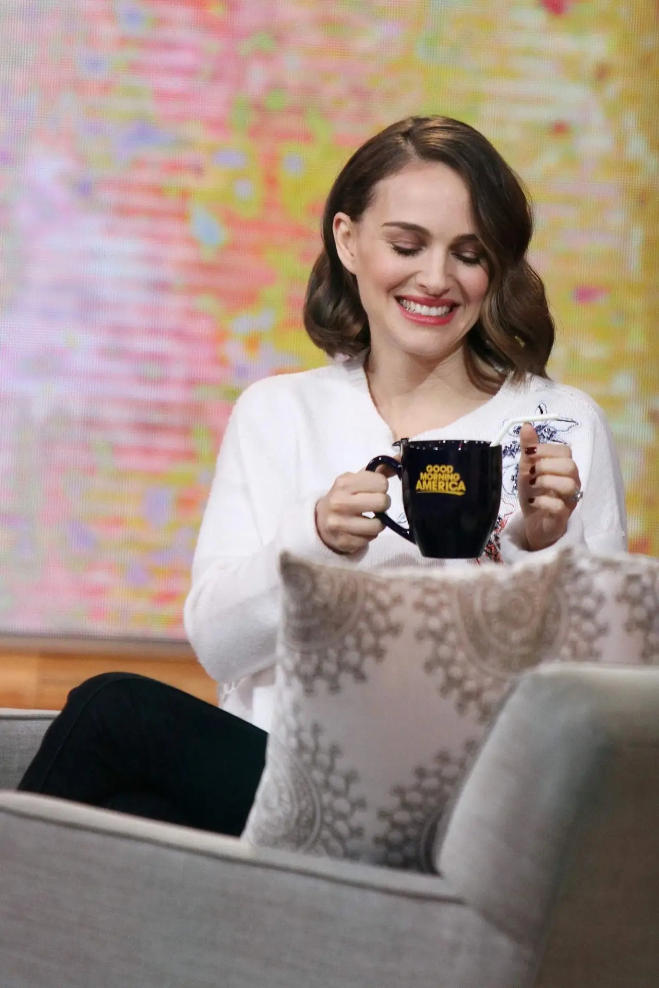 Natalie Portman Stills at Good Morning America January 20160